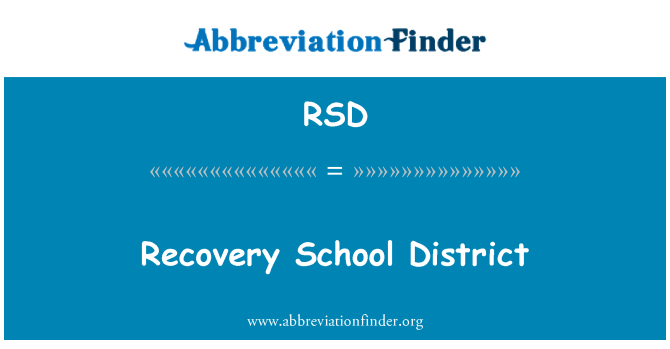 RSD: Recovery School District