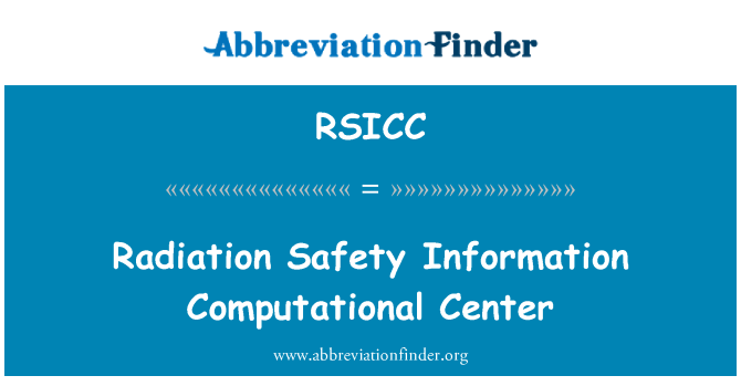 RSICC: Retman ak sekirite Calcul sant enfòmasyon