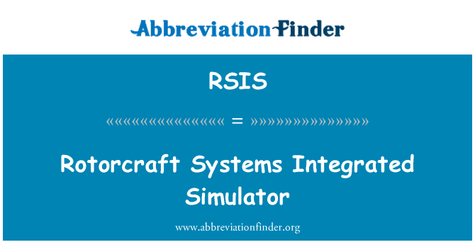 RSIS: Giravioane sisteme integrate Simulator