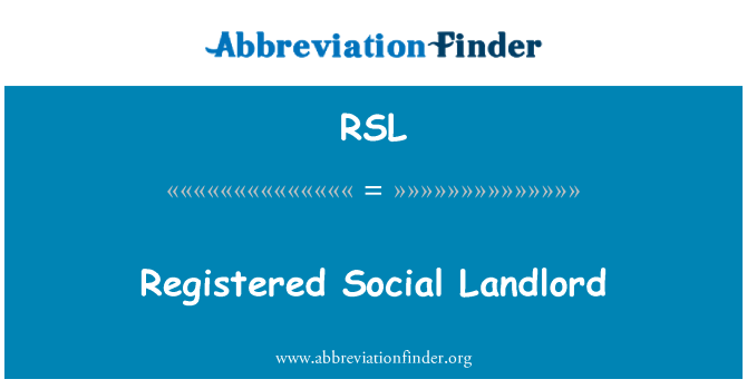 RSL: 社会的な地主を登録