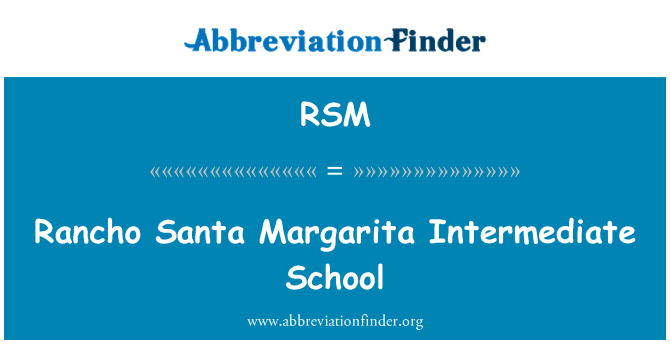 RSM: 兰乔圣玛格丽塔中级学校