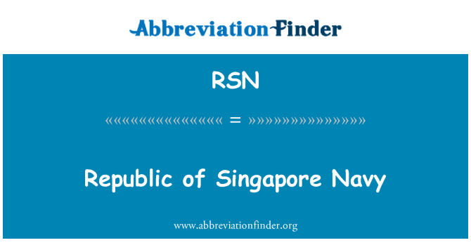 RSN: Mornarice Republike Singapur