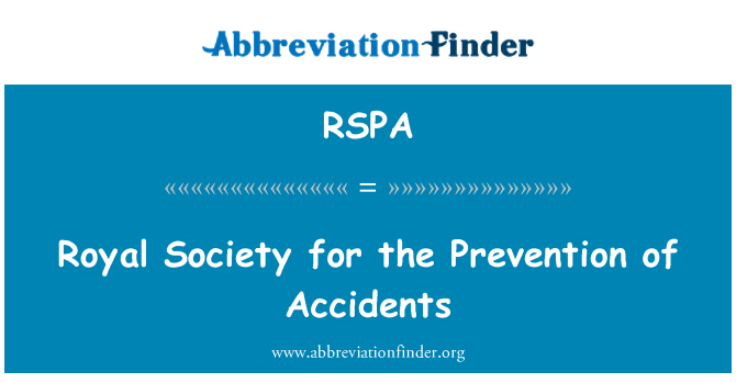 RSPA: החברה המלכותית למניעת תאונות