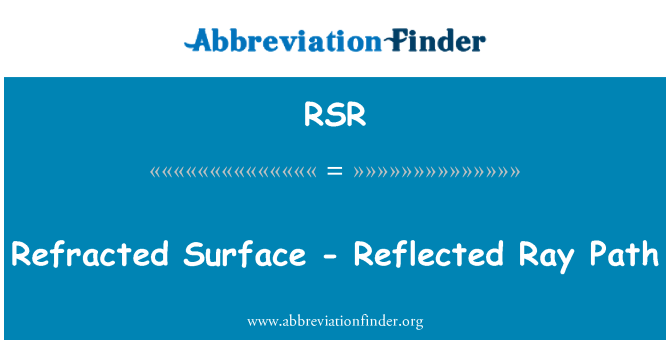 RSR: Wiċċ refracted - riflessi Ray mogħdija