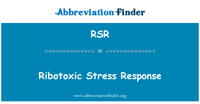 RSR: Presyon lavi Ribotoxic repons