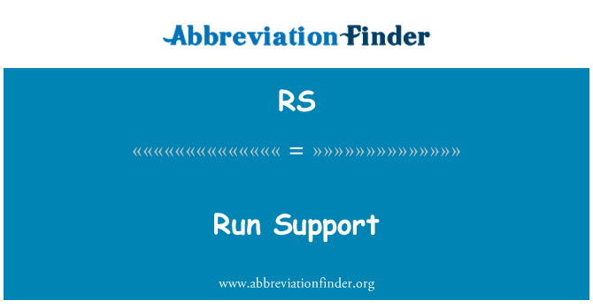 RS: Führen Sie Unterstützung