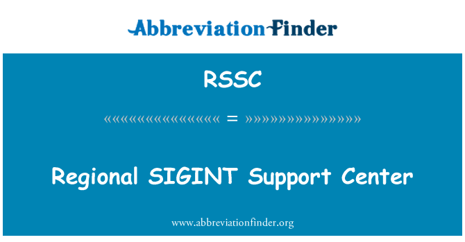 RSSC: Centrum podpory regionální SIGINT
