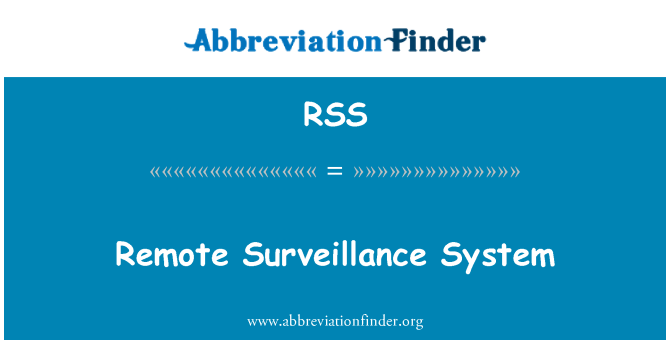 RSS: Remote Surveillance System