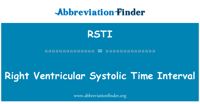 RSTI: Højre ventrikel systolisk tidsinterval