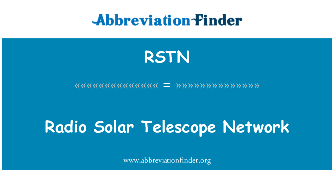 RSTN: Red de radio telescopio Solar