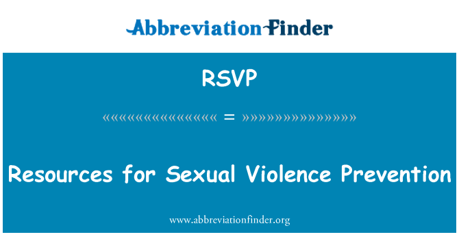 RSVP: Prostriedky na prevenciu sexuálneho násilia