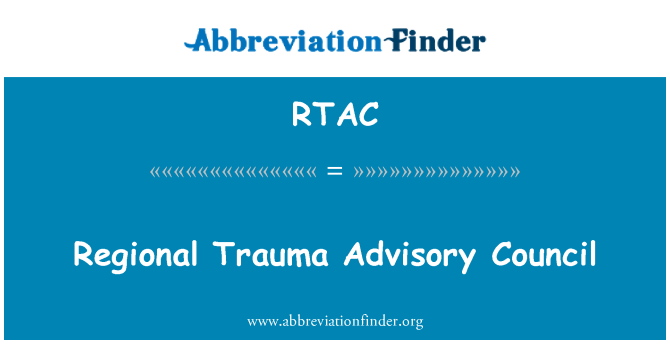 RTAC: 地区创伤咨询理事会
