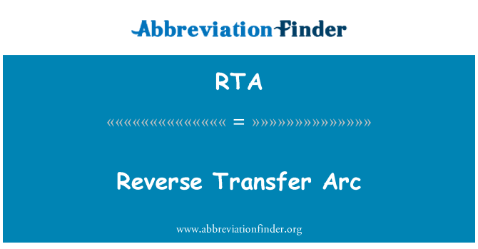 RTA: Reverzní Transfer Arc