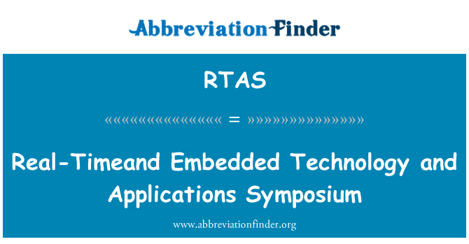 RTAS: Reali-Timeand integrat u t-teknoloġija u applikazzjonijiet Symposium