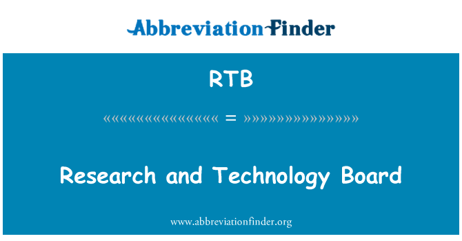 RTB: 研究和技術理事會