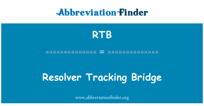RTB: Resolver pelacakan jembatan