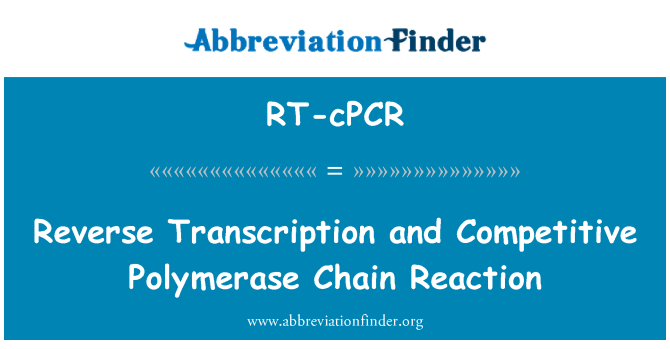 RT-cPCR: Rezèv de Transcription ak Polymérase konpetitif chèn reaksyon