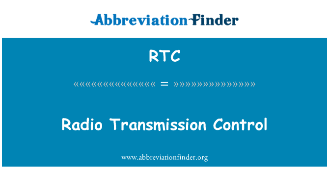 RTC: Control de transmissió de ràdio