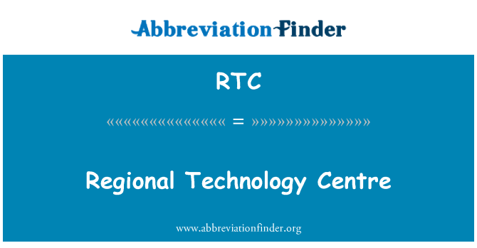 RTC: Regionální technologické centrum