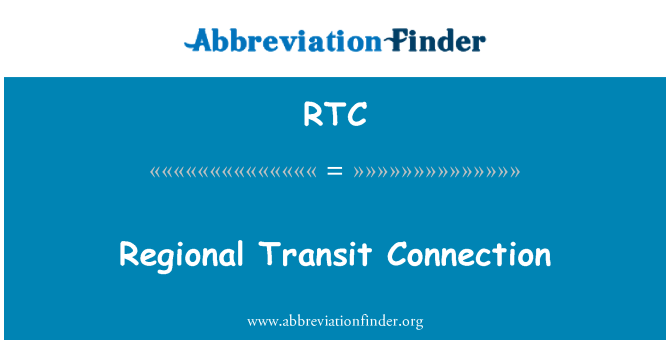 RTC: Regionale Transit verbinding