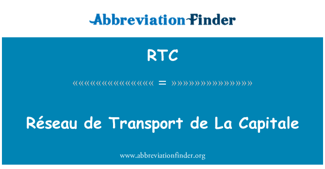 RTC: Réseau de Transport de La Capitale