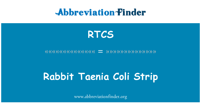 RTCS: Zajec Taenia Coli Strip