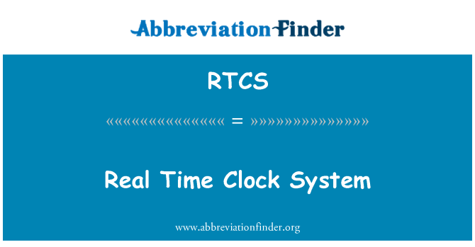RTCS: Sistem sebenar masa jam