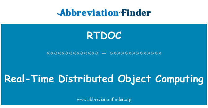 RTDOC: Sanntid distribuert objektet databehandling