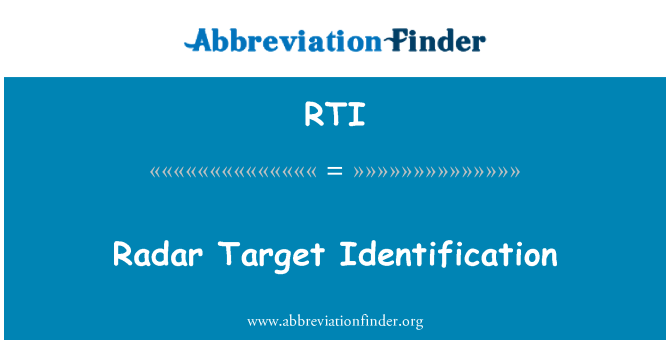 RTI: Radar cél meghatározása