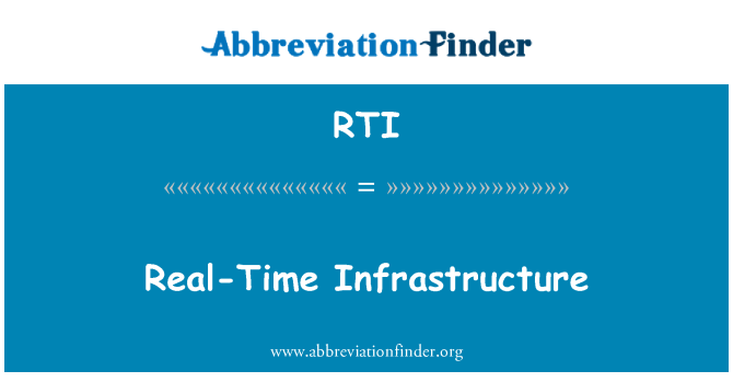 RTI: Valós idejű infrastruktúra