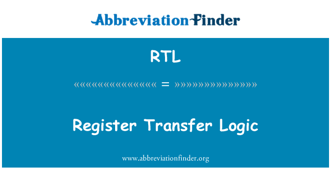 RTL: Registrirati prijenos logika