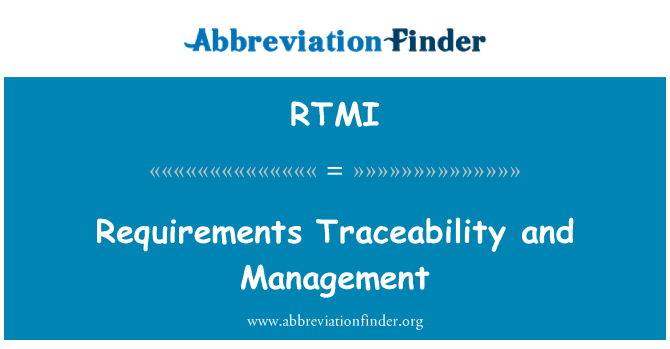 RTMI: Kondisyon Traçabilité Et Gestion