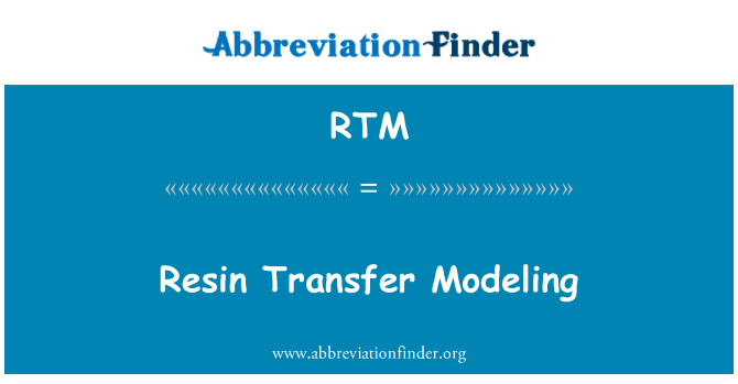RTM: Transfè résine Modélisation