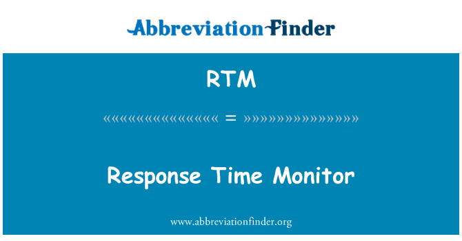 RTM: Монитор времени отклика