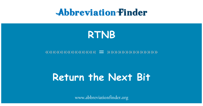 RTNB: Retounen nan pwochen moso