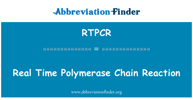 RTPCR: Polymeraskedjereaktion i realtid