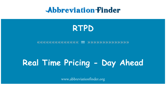 RTPD: Preços em tempo real - dia em frente