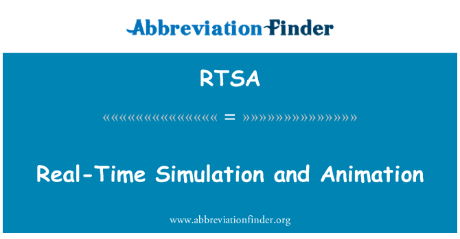 RTSA: Real-Time simulacije i animacije