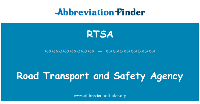 RTSA: 公路運輸和安全機構
