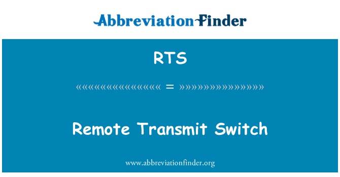 RTS: Suis Transmit jauh