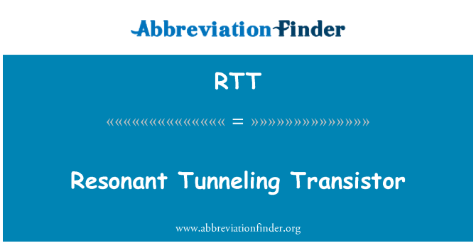 RTT: Tranzistò Tunneling significatif