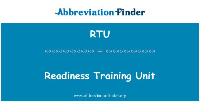 RTU: Unitat d'entrenament de preparació
