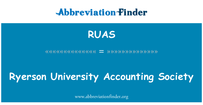 RUAS: Ryerson University Accounting Society