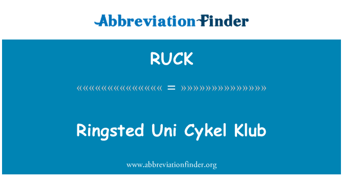 RUCK: Ringsted Uni Cykel Klub