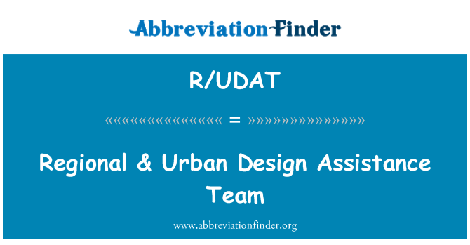 R/UDAT: Regional- & Urban Design toetusrühm