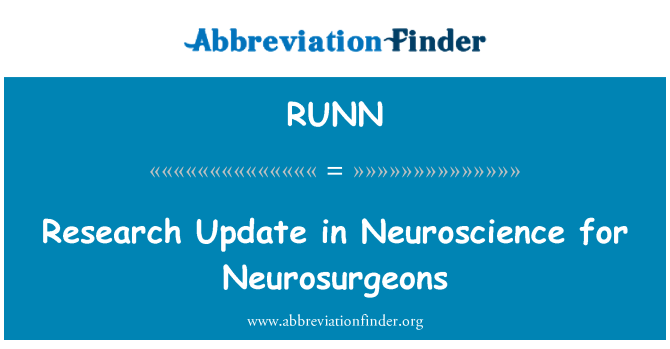RUNN: Ajou rechèch ki fèt nan Neuroscience pou Neurosurgeons