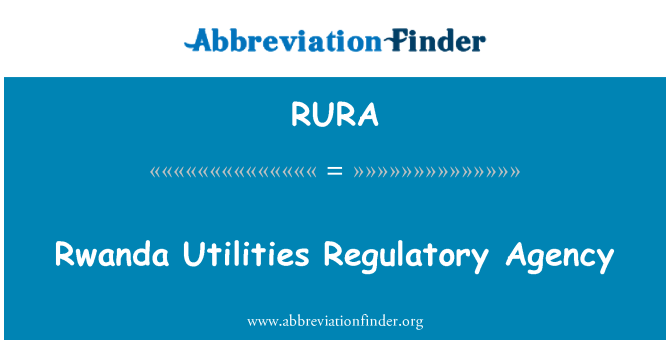 RURA: Ruandan Utilities sääntelyvirasto