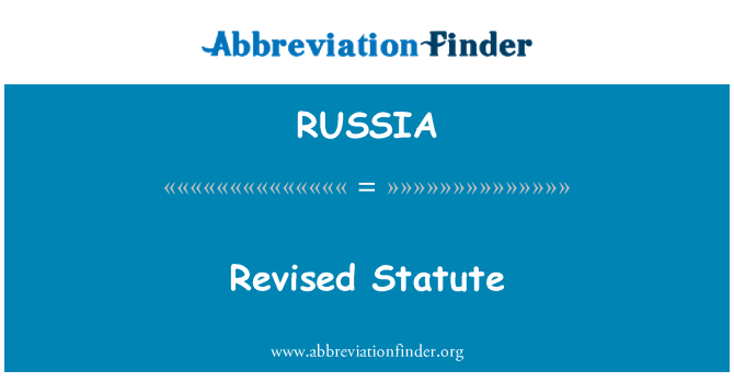 RUSSIA: Loi revize