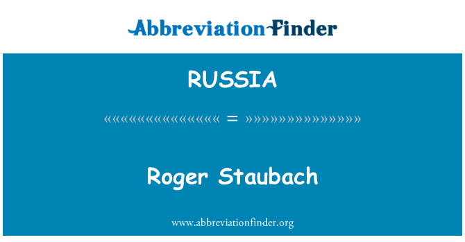 RUSSIA: Roger Staubach