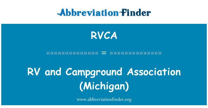 RVCA: RV และแคมป์กราวนด์สมาคม (มิชิแกน)